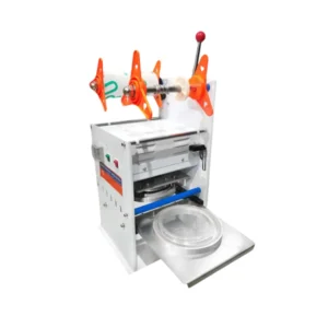 DY-75A เครื่องปิดฝาถ้วยแบบกึ่งอัตโนมัติ (ระบบป้อนฟิล์มอัตโนมัติ)