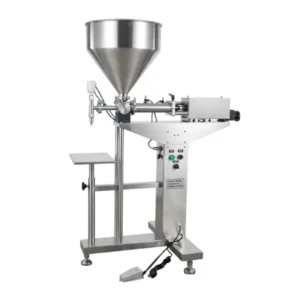 GCG-BL เครื่องบรรจุของเหลวกึ่งอัตโนมัติ 1 หัว Hopper แบบยืนพื้น