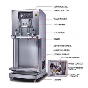 DZ-900F/1000F/1200F Vertical External Vacuum Packager